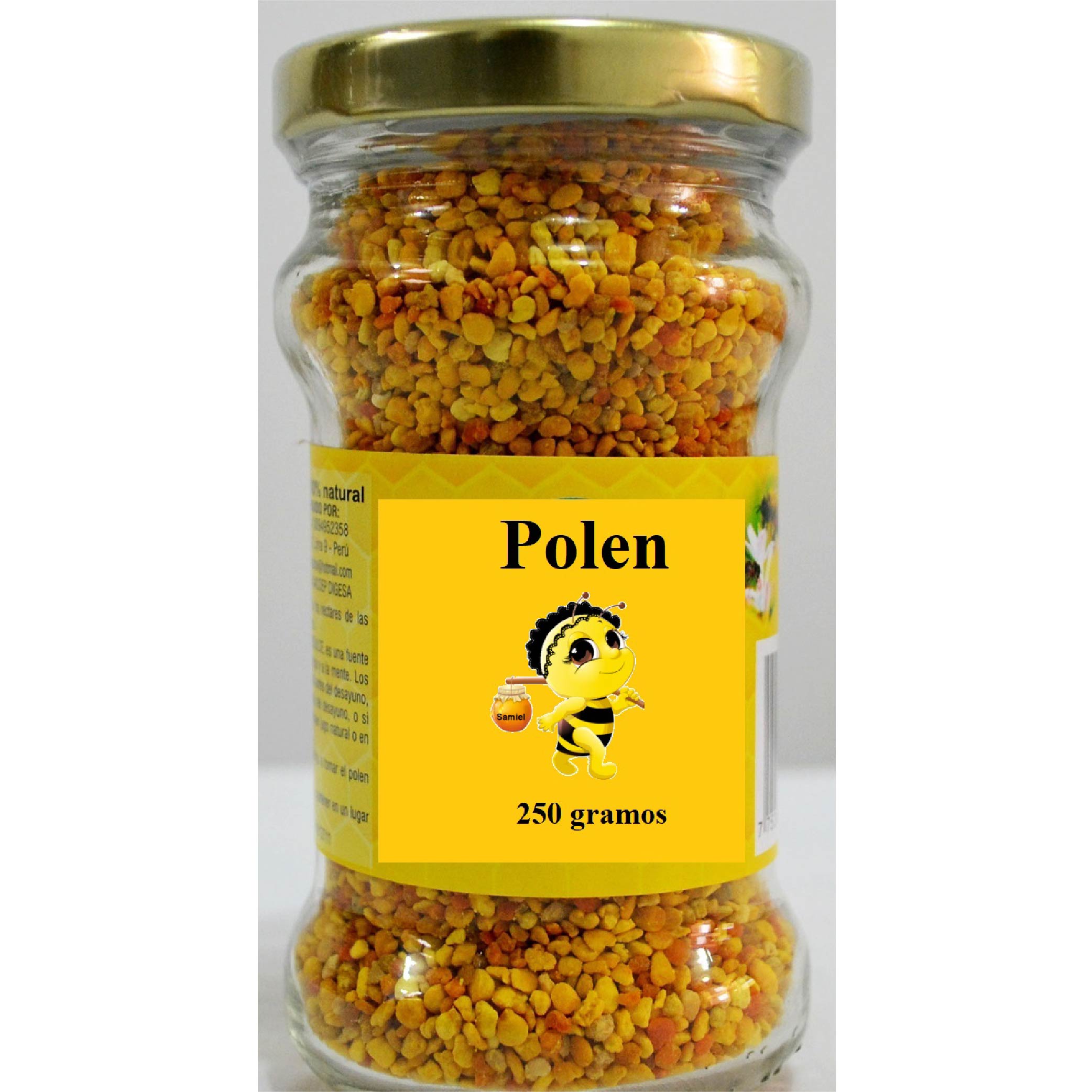 Polen de Abeja HUAGAL Multifloral Oxapampa Frasco 120g